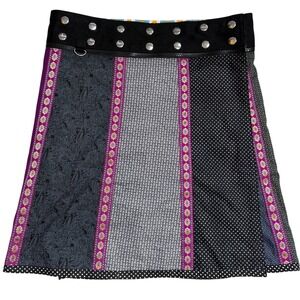 ZAND Amsterdam NWT Convertible‎ Wrap Skirt Bohemian Patchwork Floral One Size